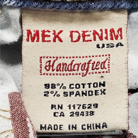 MEK Denim Oaxaca Distressed Boot Cut Women's Jeans - Picture 4 of 7